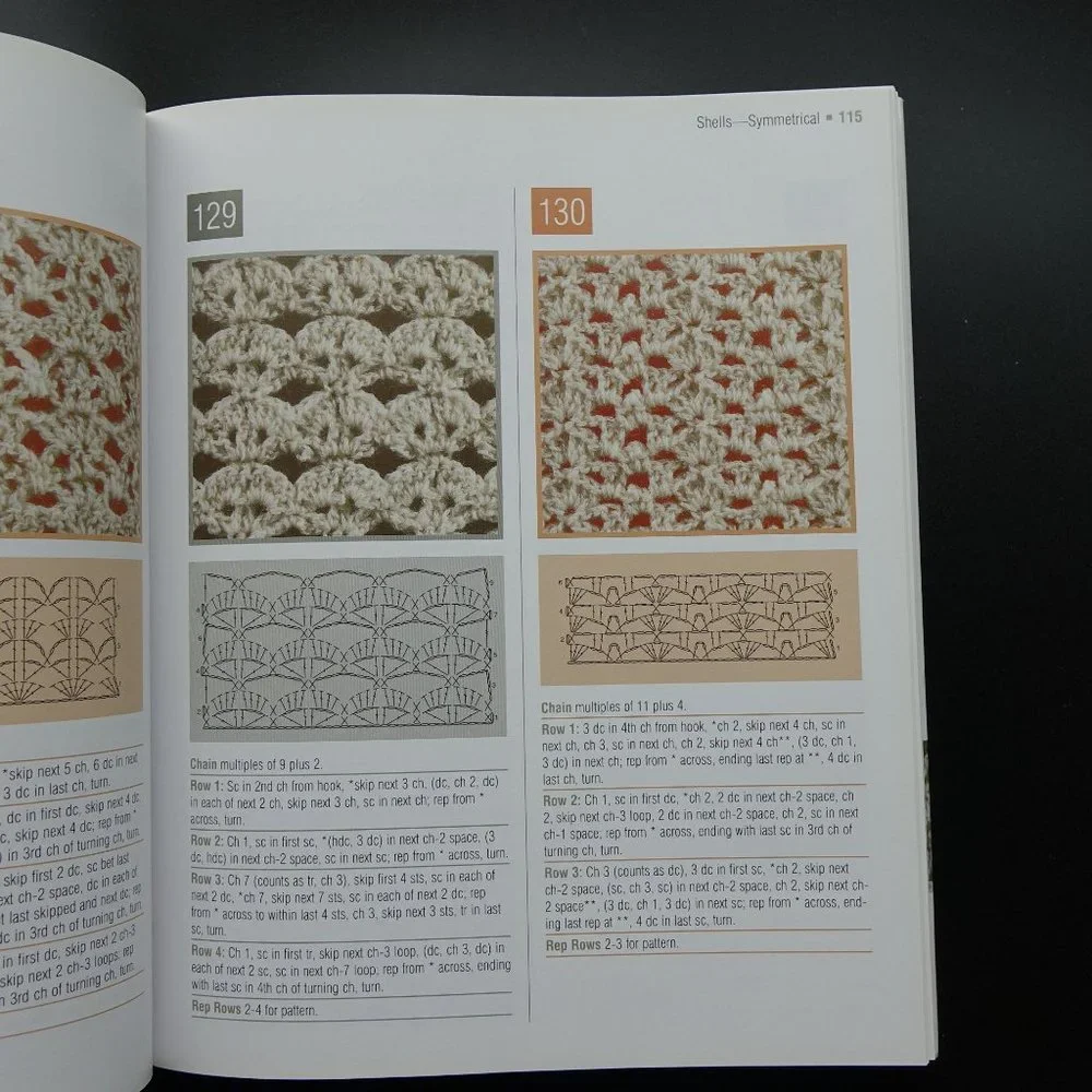 Crochet Patterns, The Complete Book of Crochet Stitch Designs, Linda P Schapper,